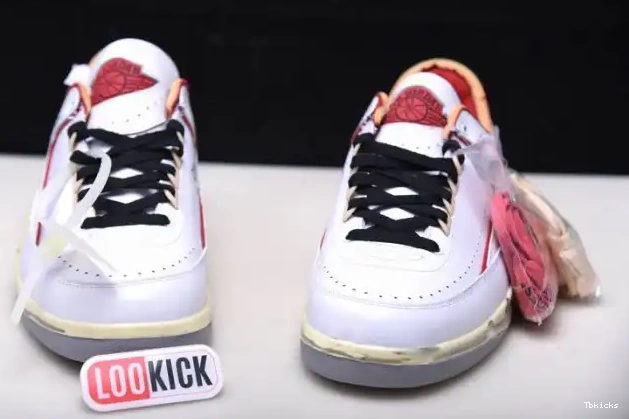 Cheap TBK Off-White Red SP Retro 2 DJ4375-106 White Jordan Low 0616